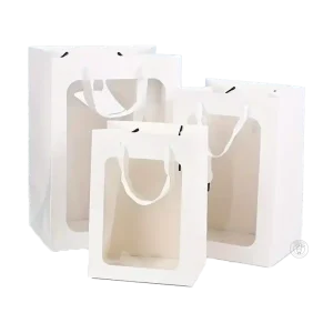 Elegante Witte Cadeauzakjes met Venster